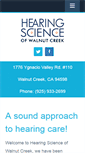 Mobile Screenshot of hearingscience.net